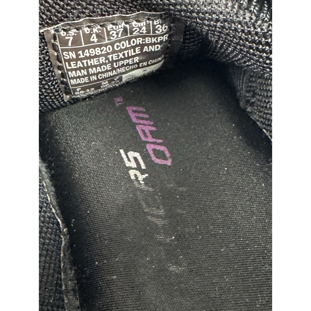 Skechers Hillcrest Trail Running Shoes Womens 7 Black Purple Teal Walking Hiking - Picture 7 of 8